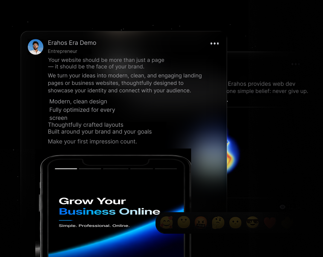 Custom Pages - Create stunning pages with text, images, videos, forms — share your brand story